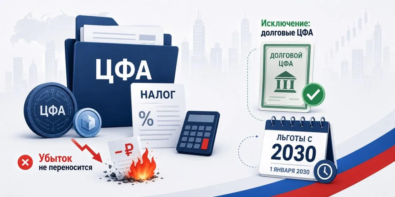 Налоговый режим для держателей ЦФА в России становится жёстче