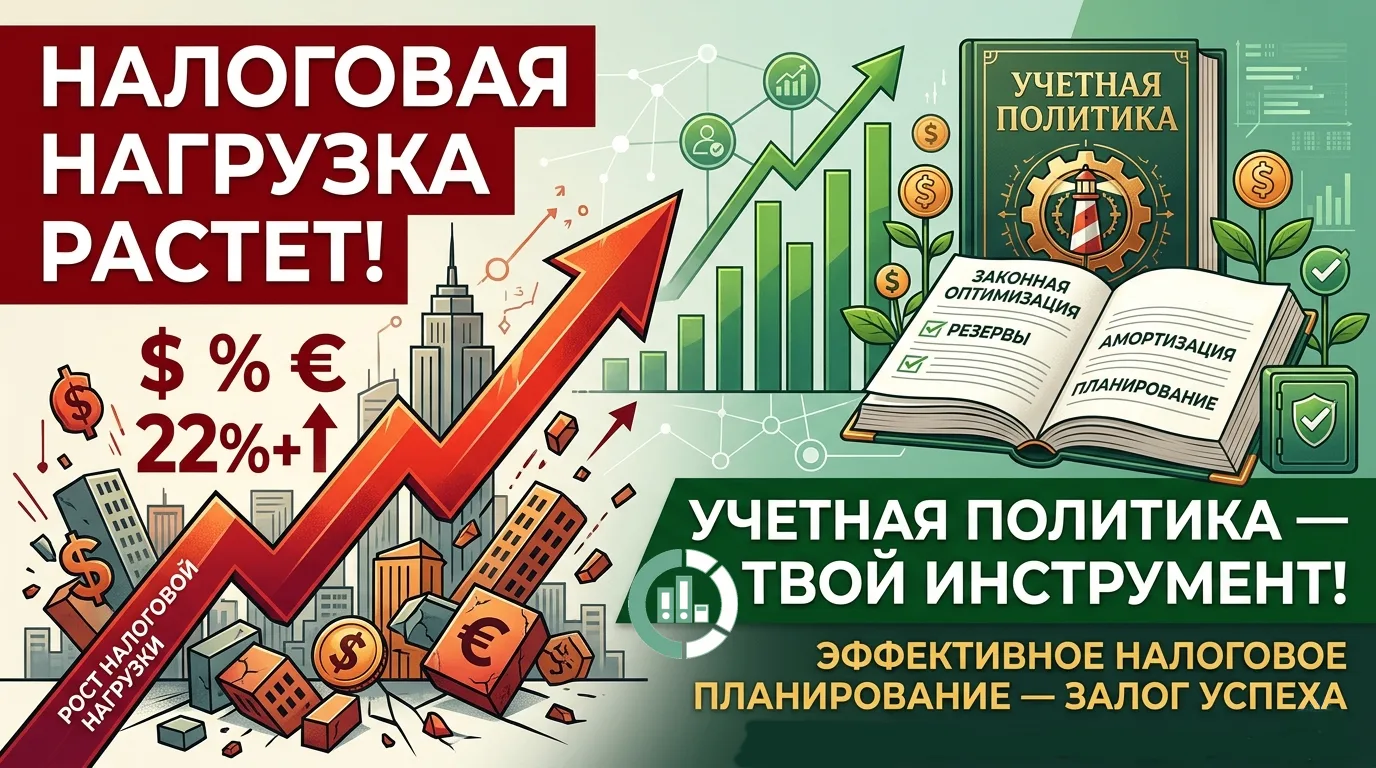 Реальность сегодняшнего дня: налоговая нагрузка растет.
📈 НДС подняли до 22%.
📈 Ставку налога на п