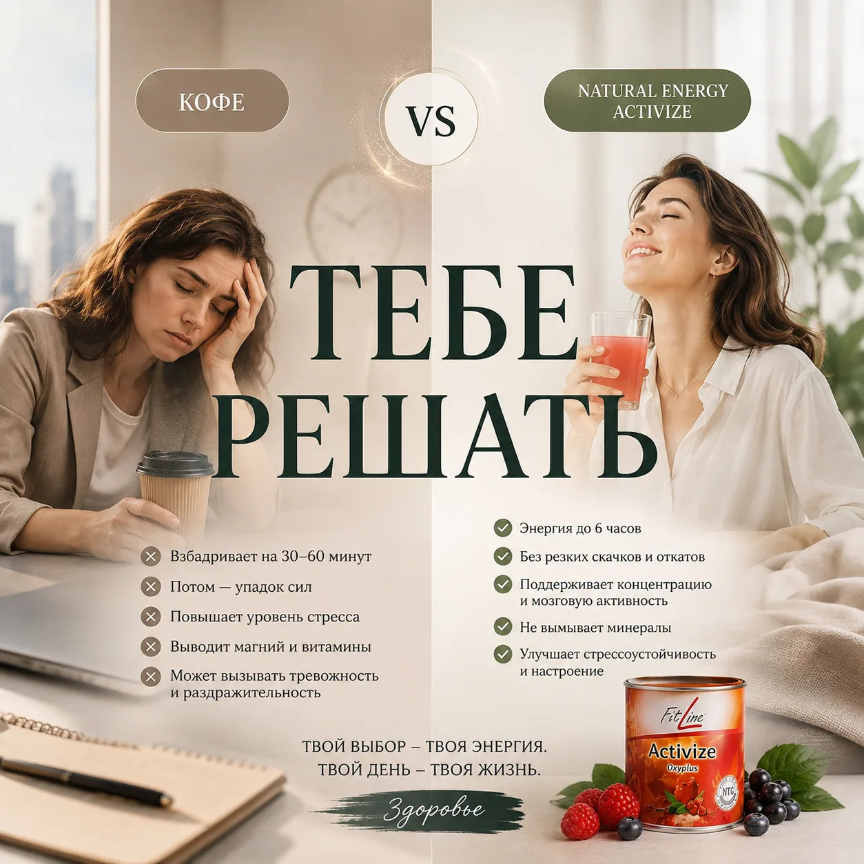 ☕ Сколько чашек кофе тебе ещё нужно, чтобы перестать быть уставшей?