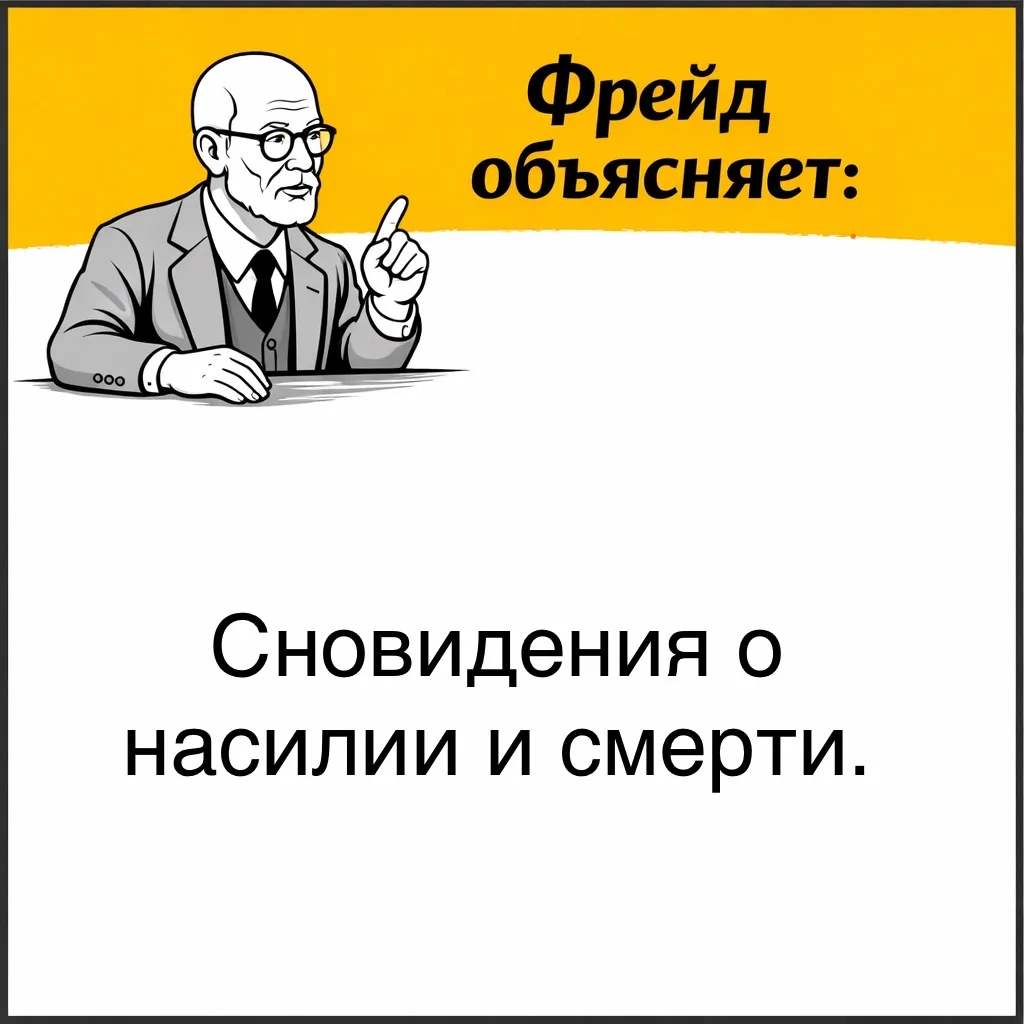 Фрейд обращал внимание на то, что в сновидениях нередко появляются сцены насилия, опасн...