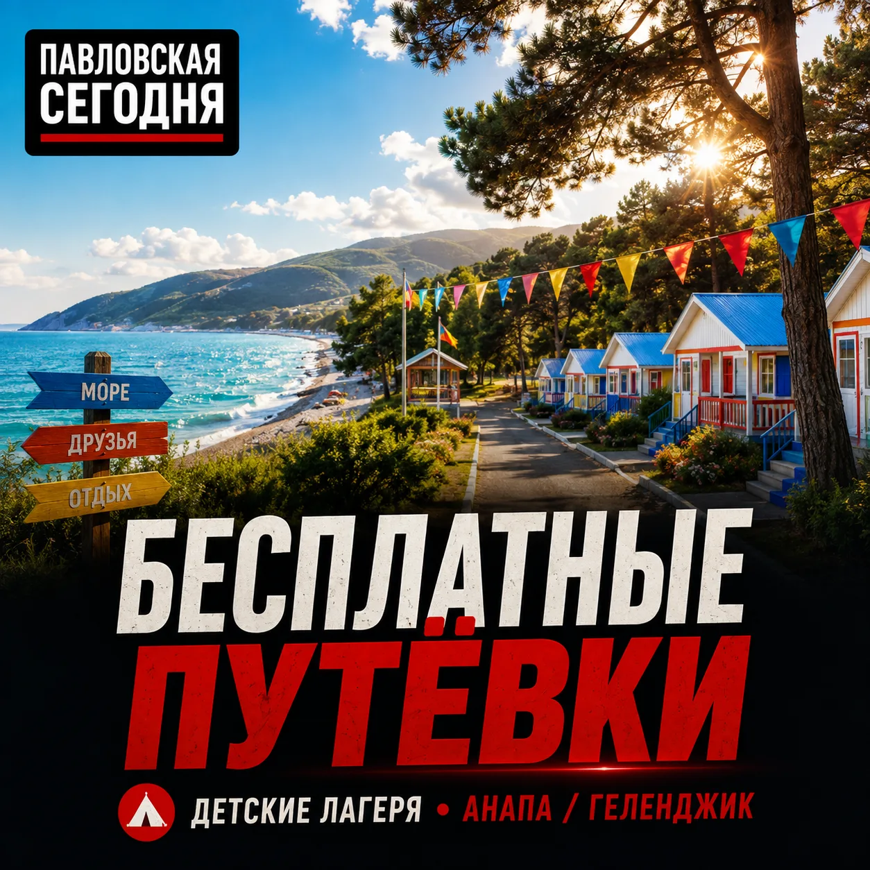 🏕 В Павловском районе появились бесплатные путёвки в детские лагеря