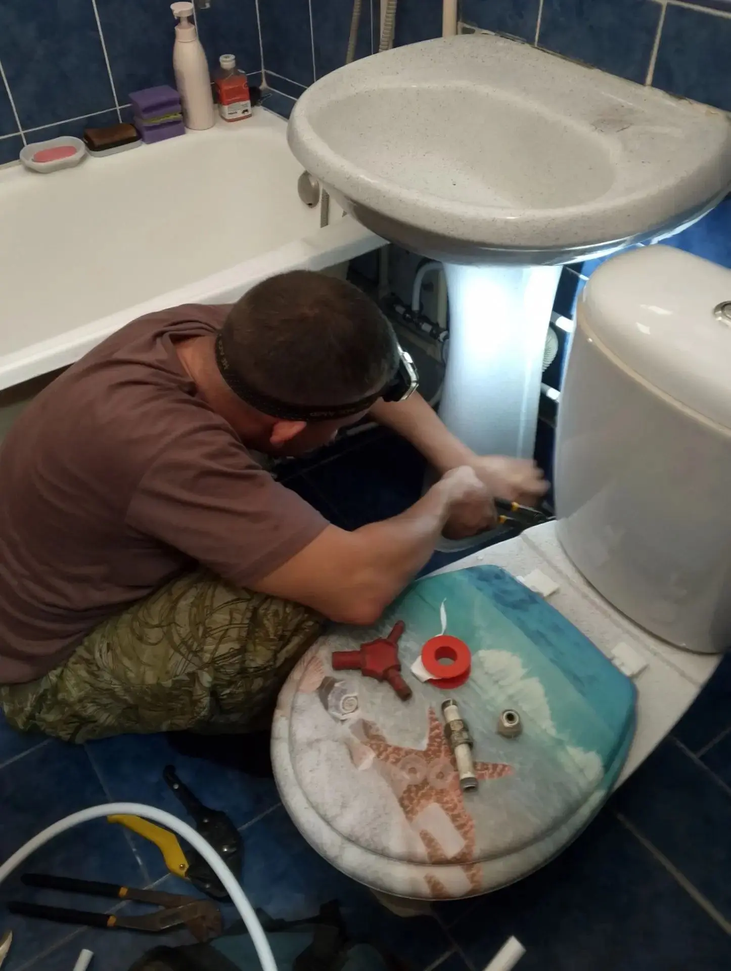 Ул. Мира,1 установка водосчетчиков в квартире