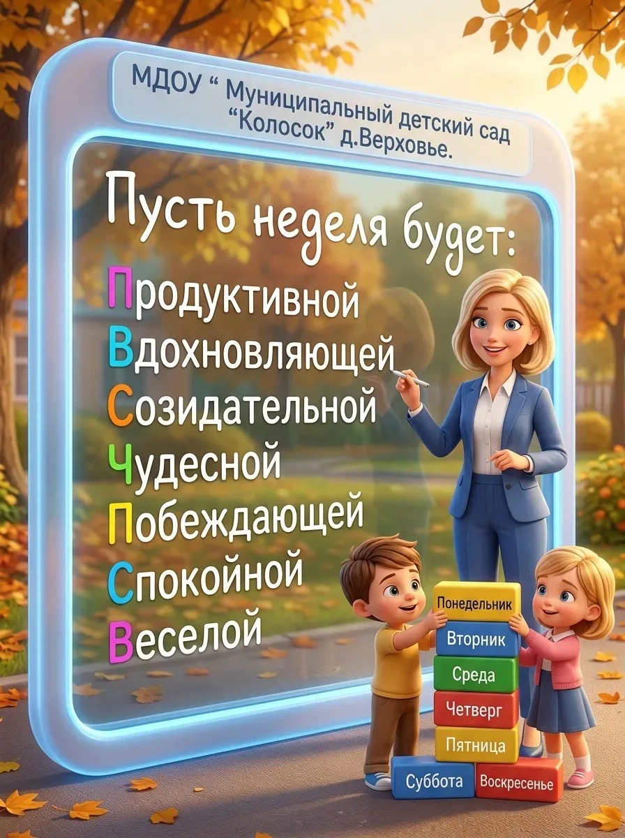 Доброе утро, дорогие родители и наши замечательные ребятишки! 👋