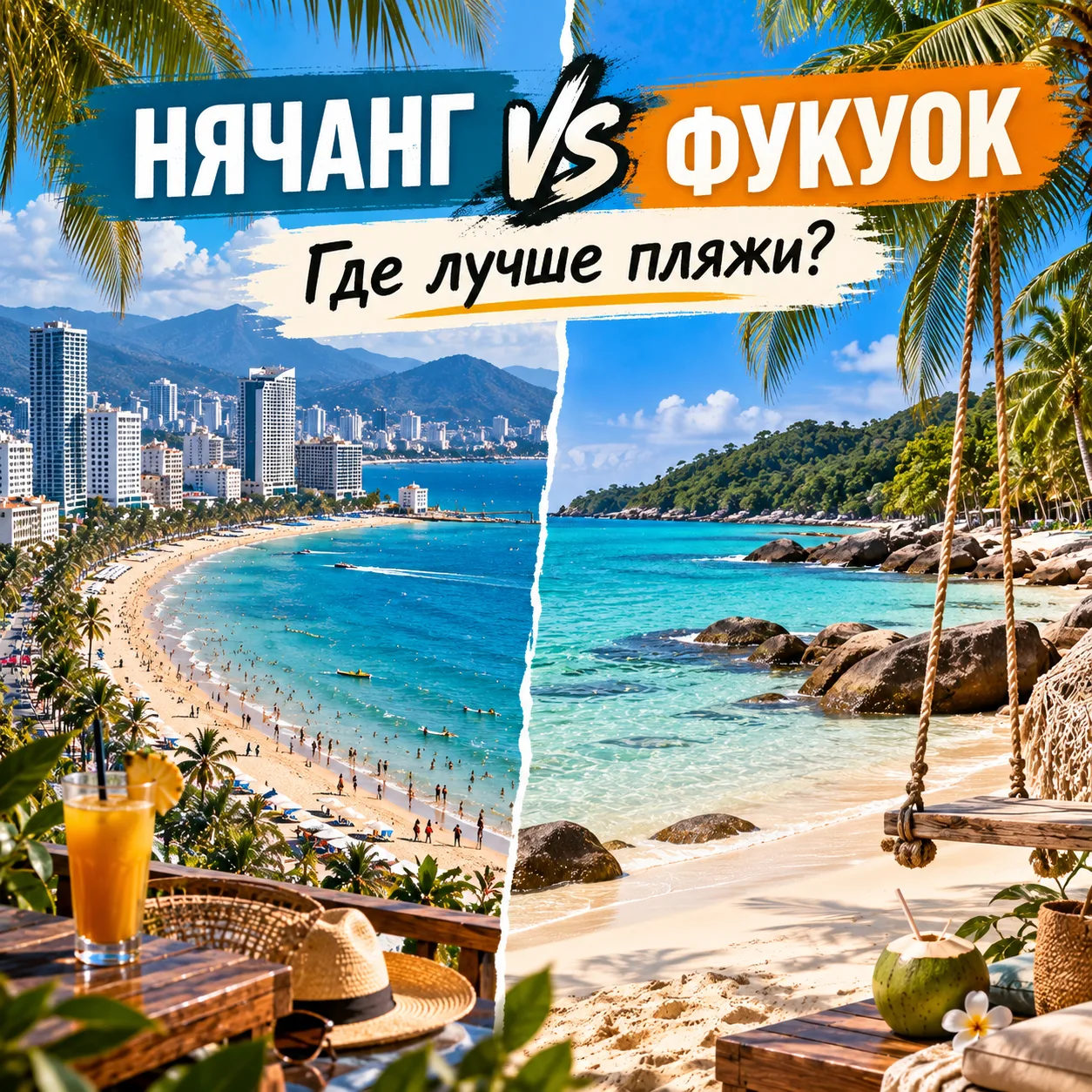 🏖️ Вьетнам: Нячанг vs Фукуок. Где лучше пляжи?