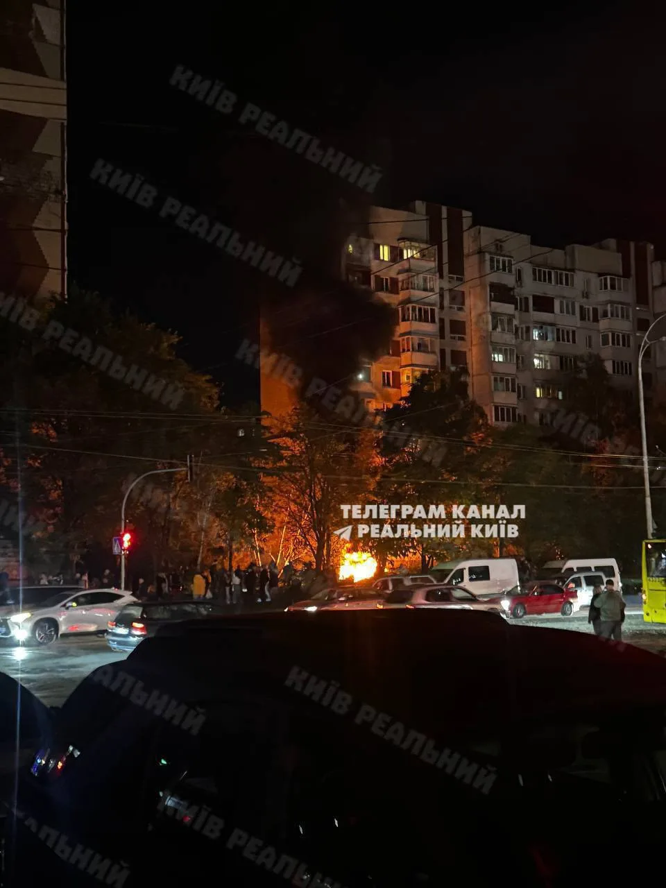 Правый берег Киева без света после ударов «Гераней».