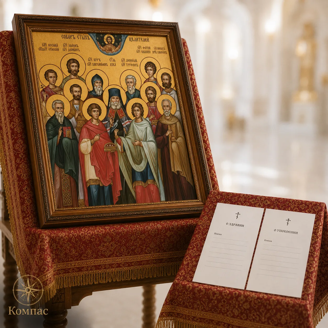 Записки на молебен о болящих и панихиду.