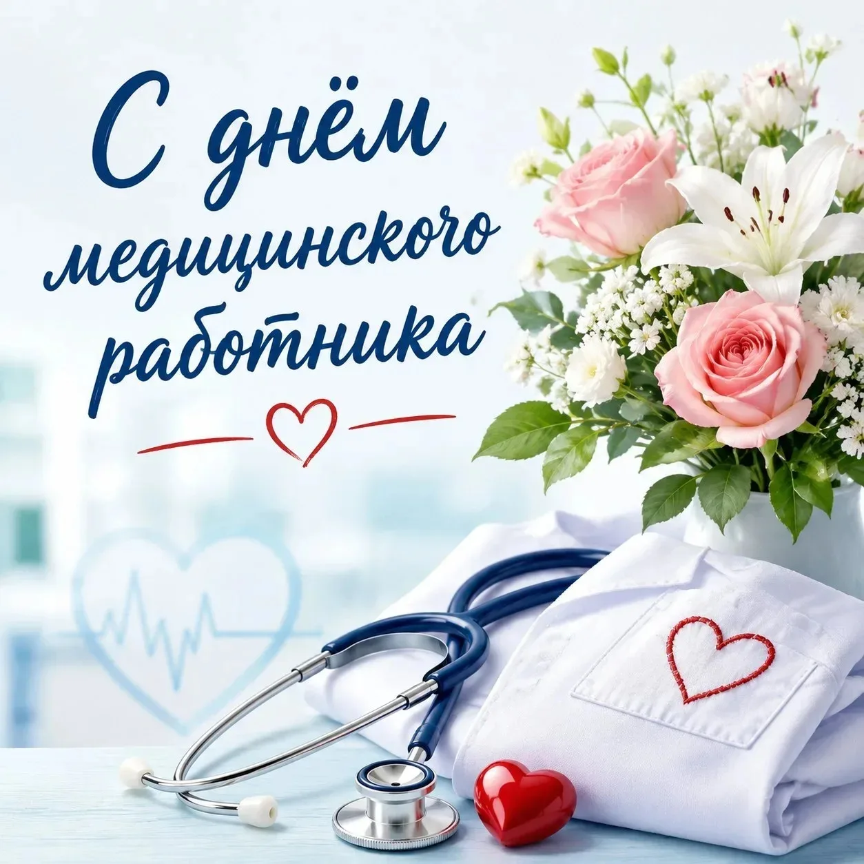 Дорогие врачи, медсёстры, фельдшеры, акушеры, лаборанты и все, кто посвятил себя медицине!

От всего