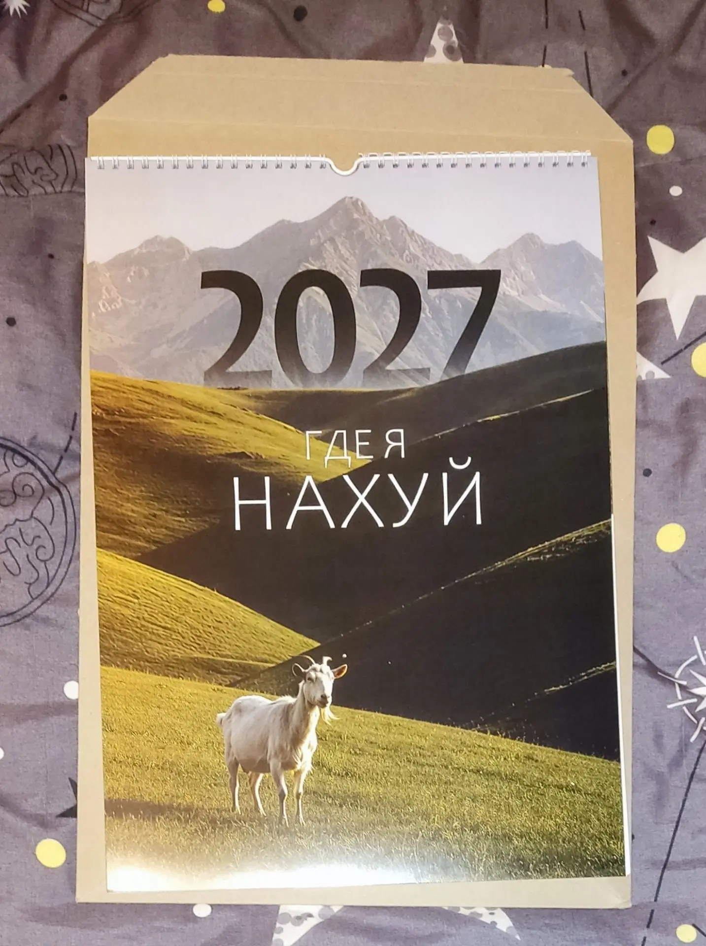 Так, ну ладно, календарь на следующий год я себе домой приобрëл. Надо ещë на работу что...