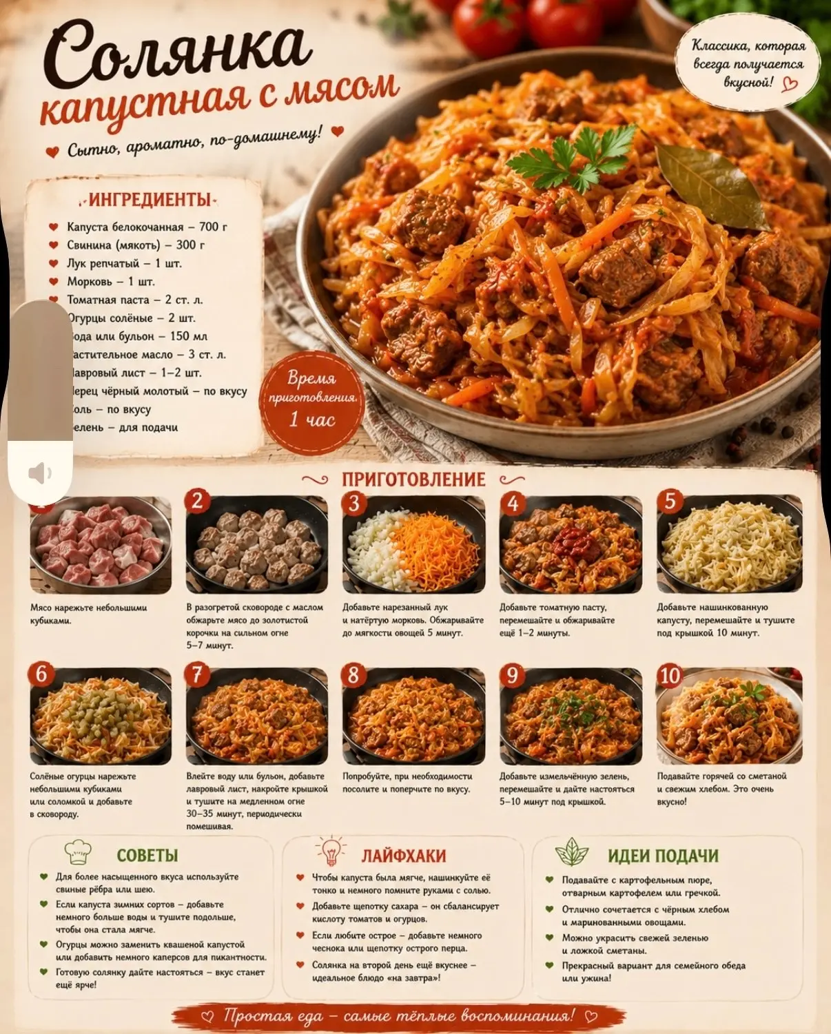 Рецепт солянки, вкуснейший!