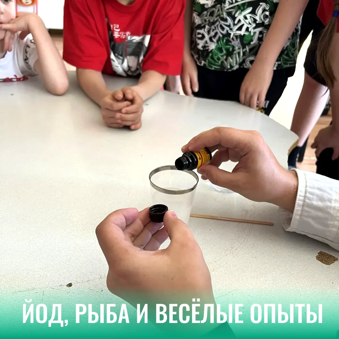 Щитовидная железа и йод -  студенты рассказали детям о главном
