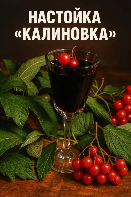 НАСТОЙКА "КАЛИНОВКА"

Я настаивала свою первую калиновку — аромат получился настолько глубокий и нас
