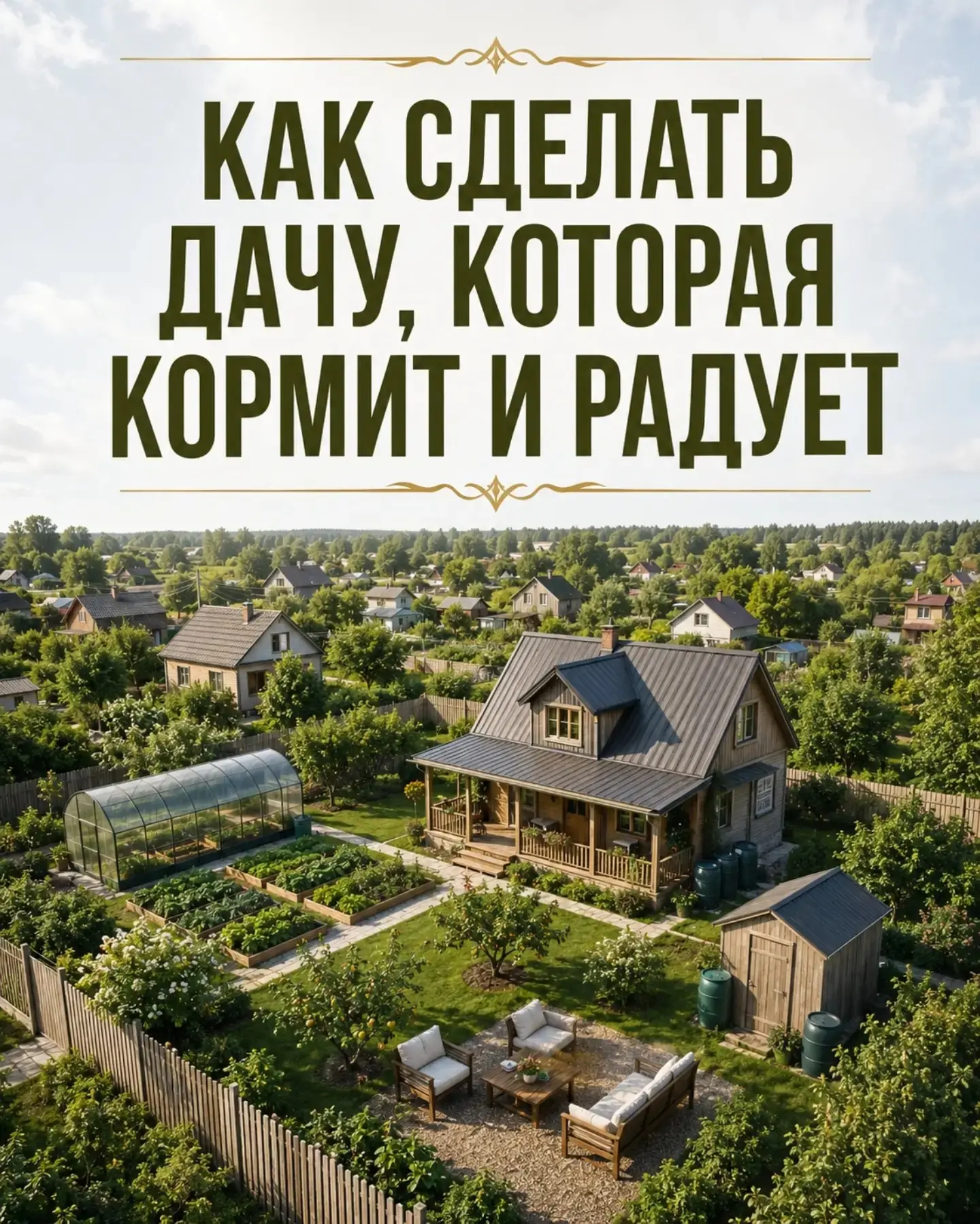 Дача может не только радовать глаз, но и реально работать на вас 🌿