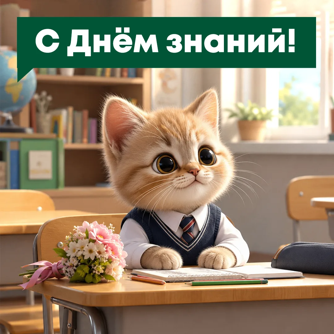 С праздником всех учеников и их родителей!