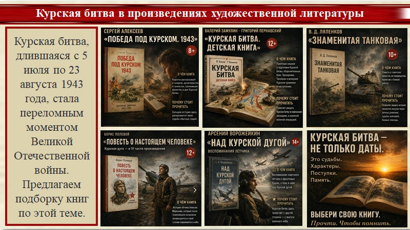 📚 Курская битва в произведениях художественной литературы 📖