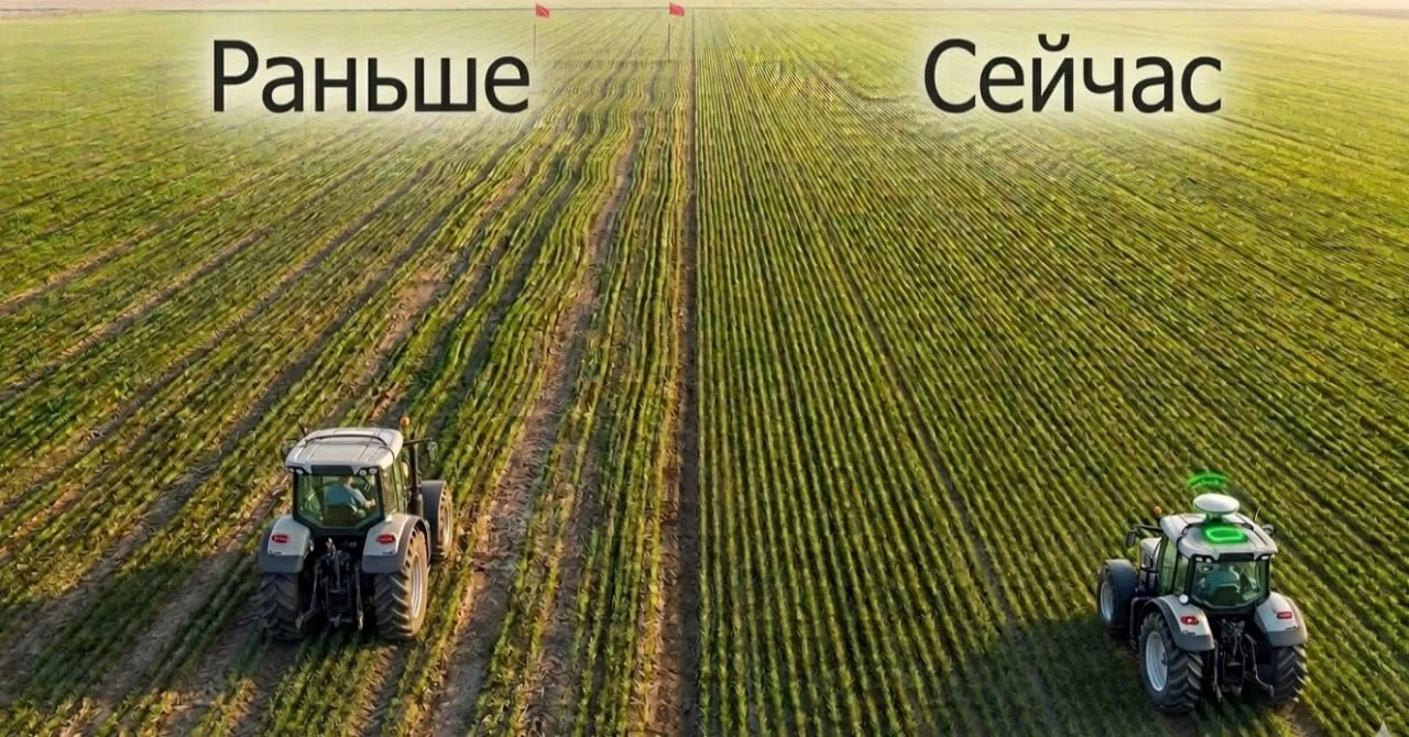 🚜 От колышков до спутника: как изменилась цена ошибки

Раньше в поле ориентировались на «глаз-алмаз