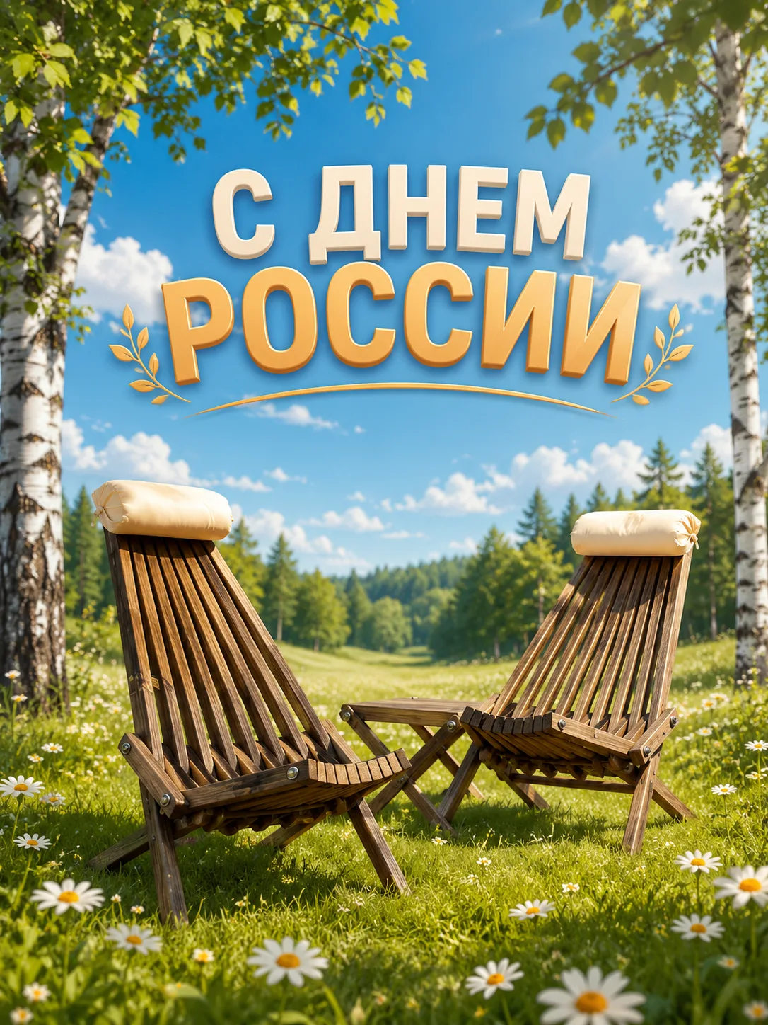 Всех с праздником, с Днем России!  🇷🇺


Кстати, картинку сделали в нашем приложении mnogogpt.ru
и 