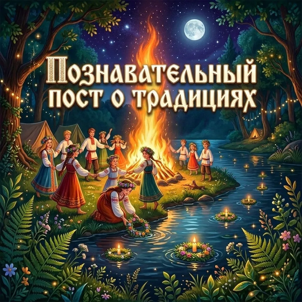 Ночь на Ивана Купалу: тайны и традиции 🔥🌊 
 
7 июля наши предки отмечали один из самых мистических