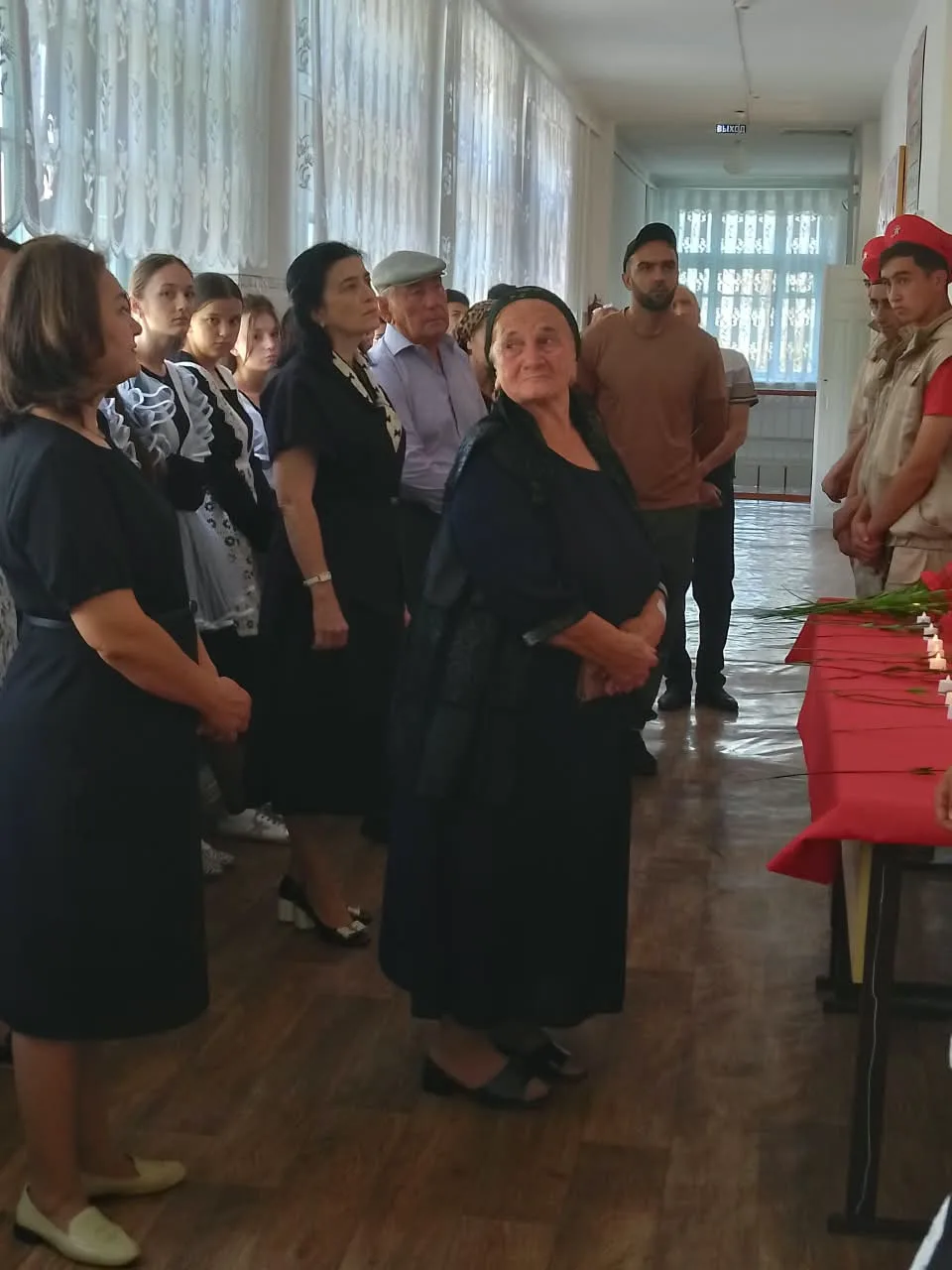 В МКОУ СОШ очередное важное событие открытие мемориального стенда памяти посвященная на...