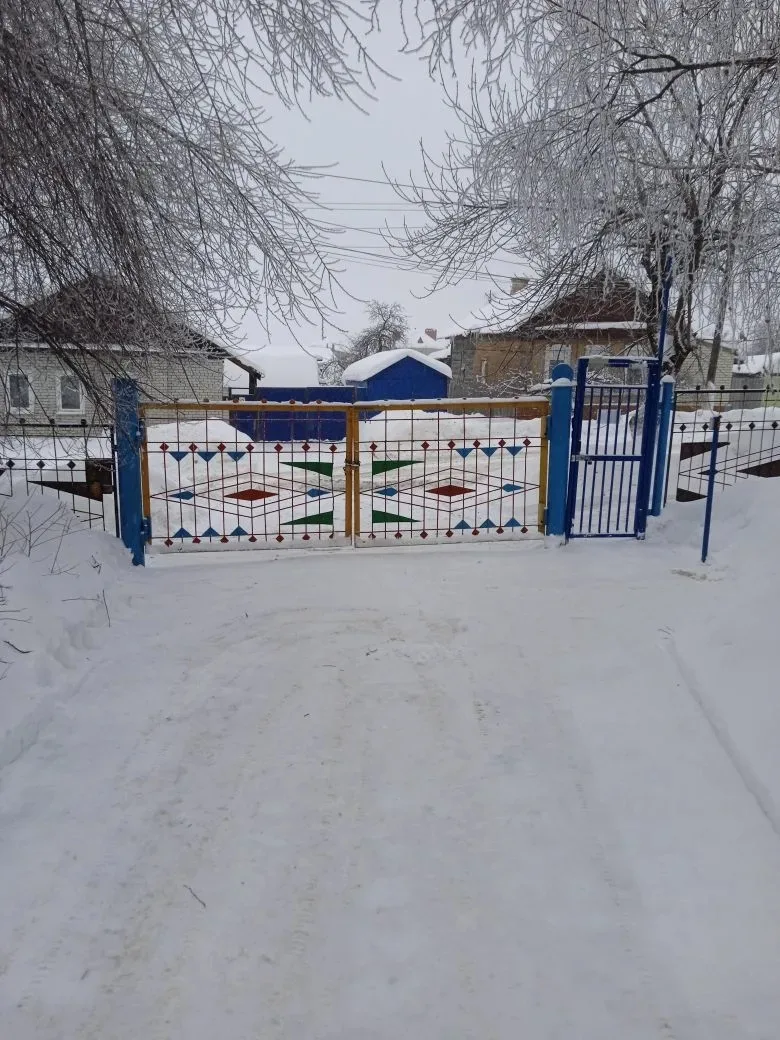 ❄Территория детского сада очищена от снега.