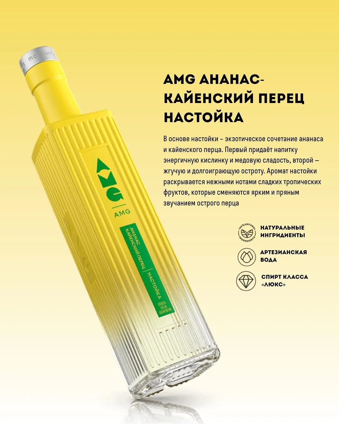 Яркие натуральные настойки AMG в акции «Выгодный дуэт»! 🌶️🍋‍🟩🍑
