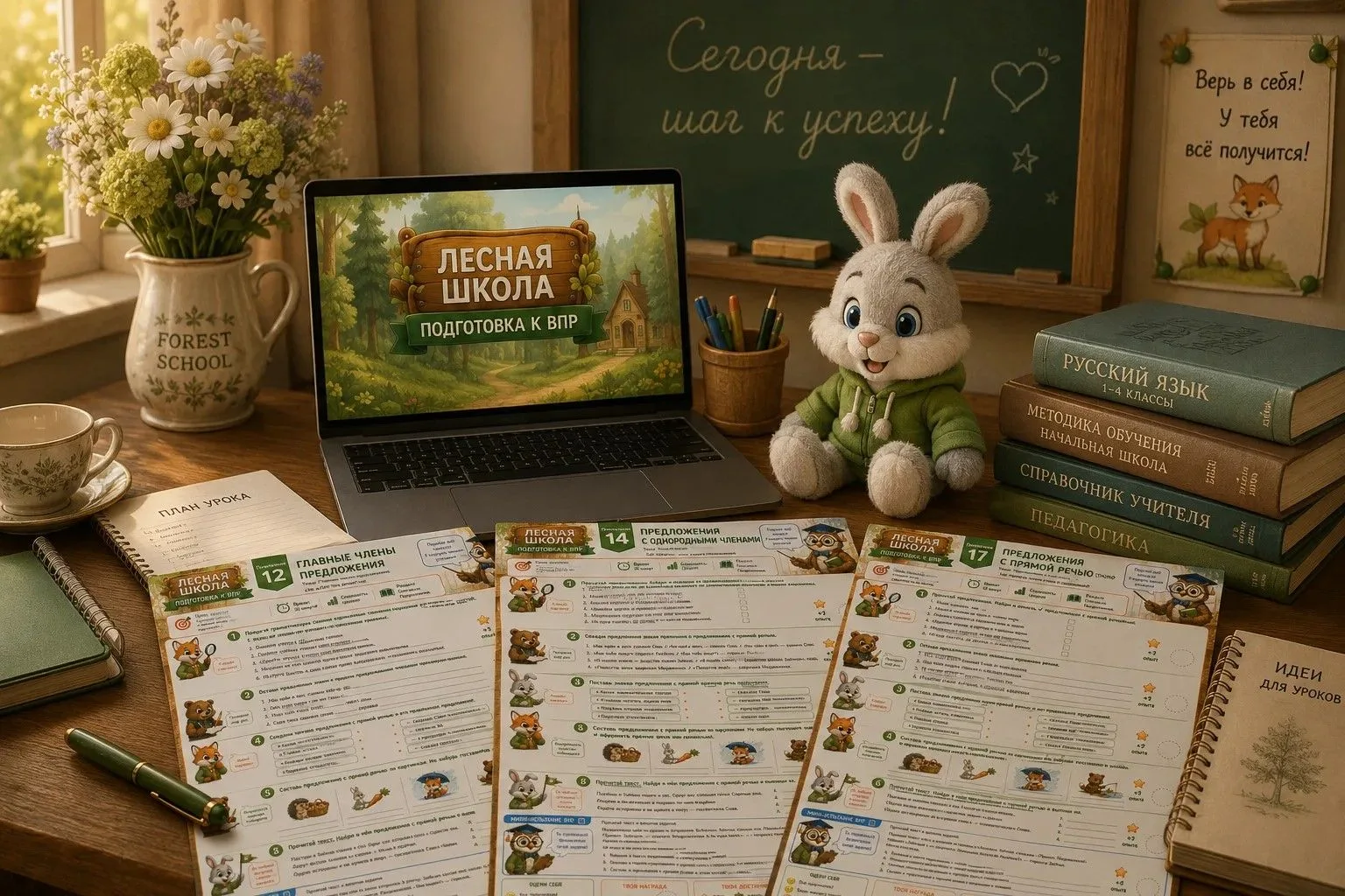 📚 Готовимся к ВПР по русскому языку легко, интересно и с удовольствием! 🌿🦊Дорогие ко...