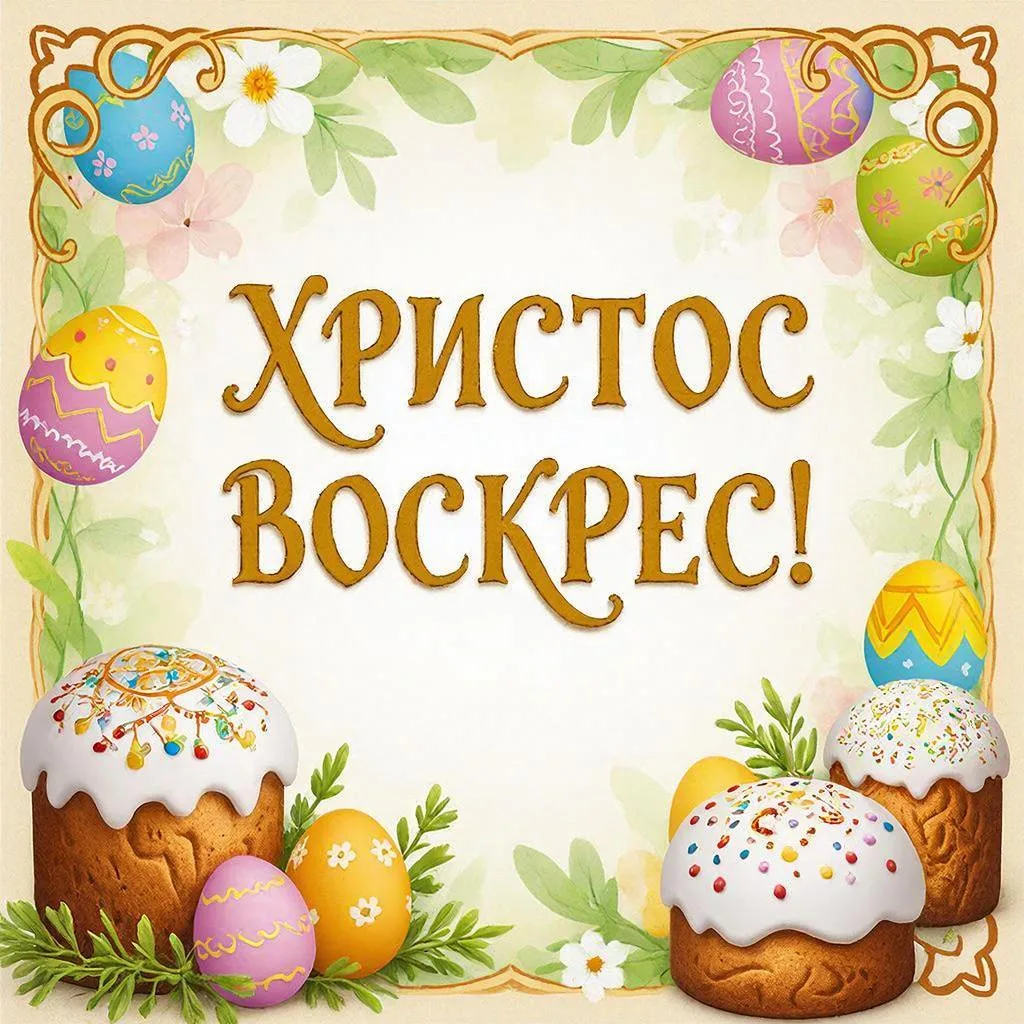 Христос Воскрес! Всех православных со Светлой Пасхой!