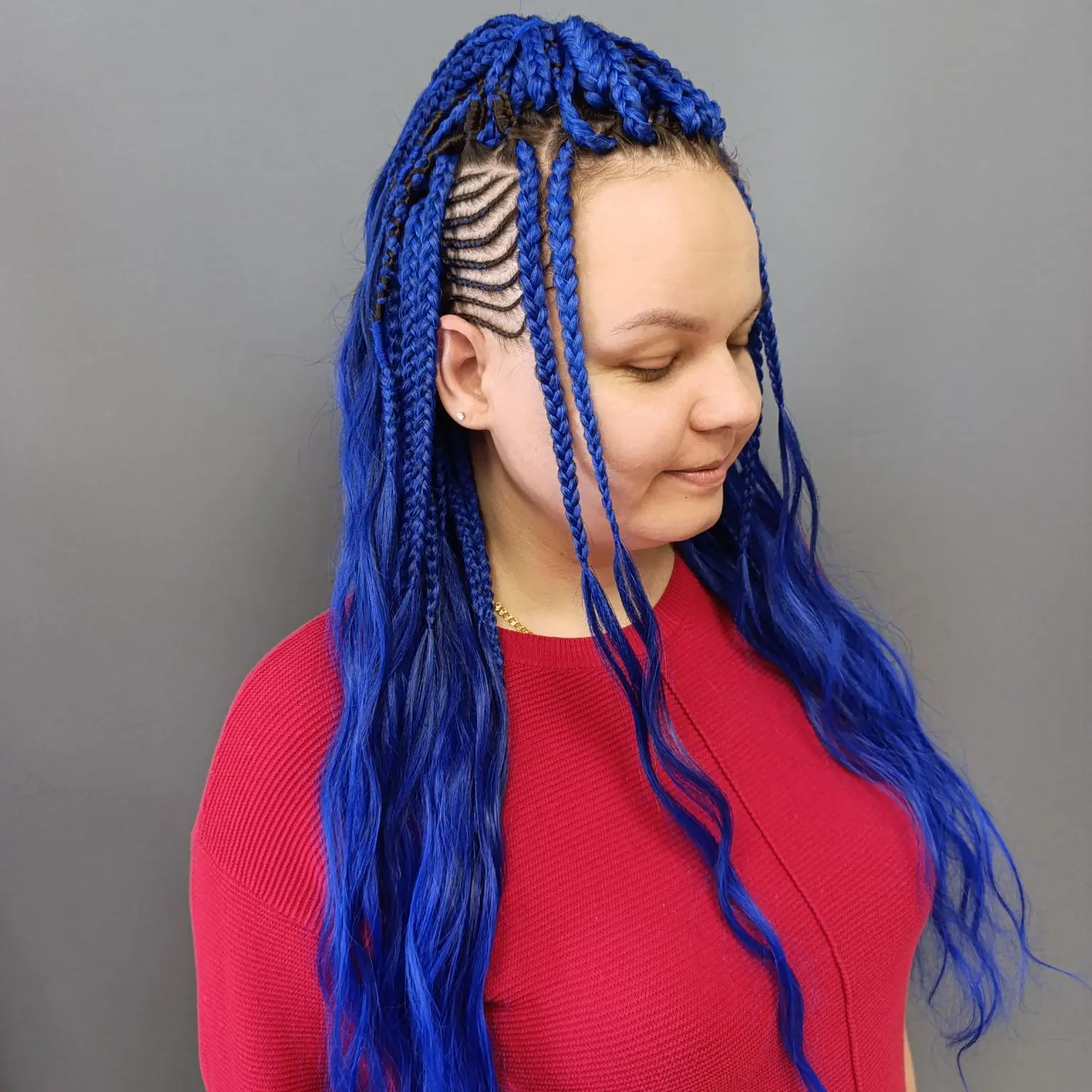 💙Косы со свободным концом
