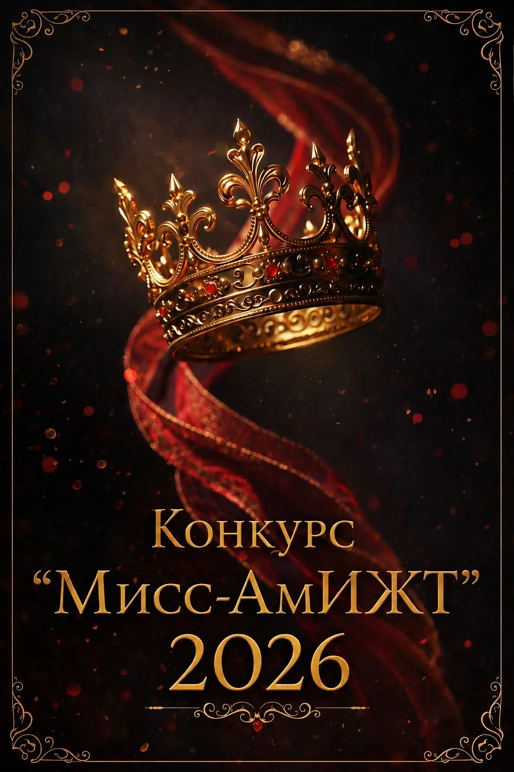 👑Мисс АмИЖТ-2026 👑  Готовы увидеть самую яркую красоту нашего института? Приходи поддержать участниц