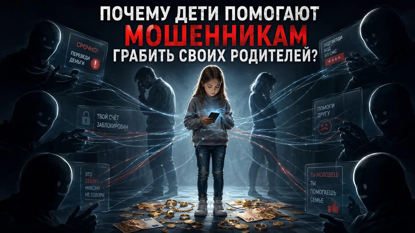 Почему дети помогают мошенникам грабить своих родителей?
 
В Екатеринбурге добычей аферистов стали з