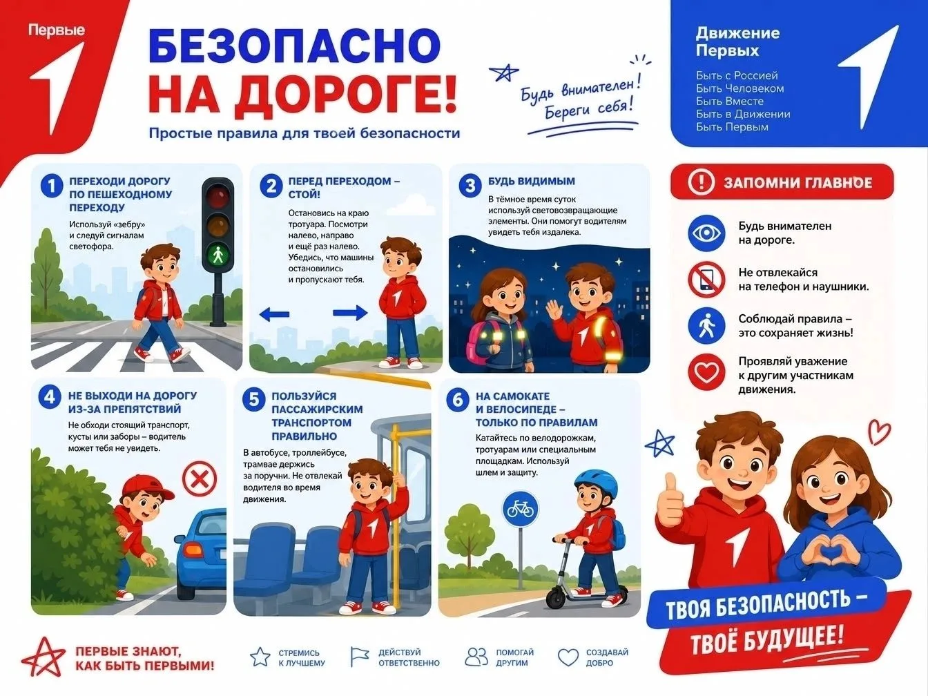 Простые правила для твоей безопасности!