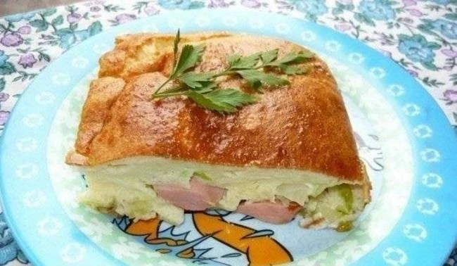 🍲 Наливной пирог с капустой