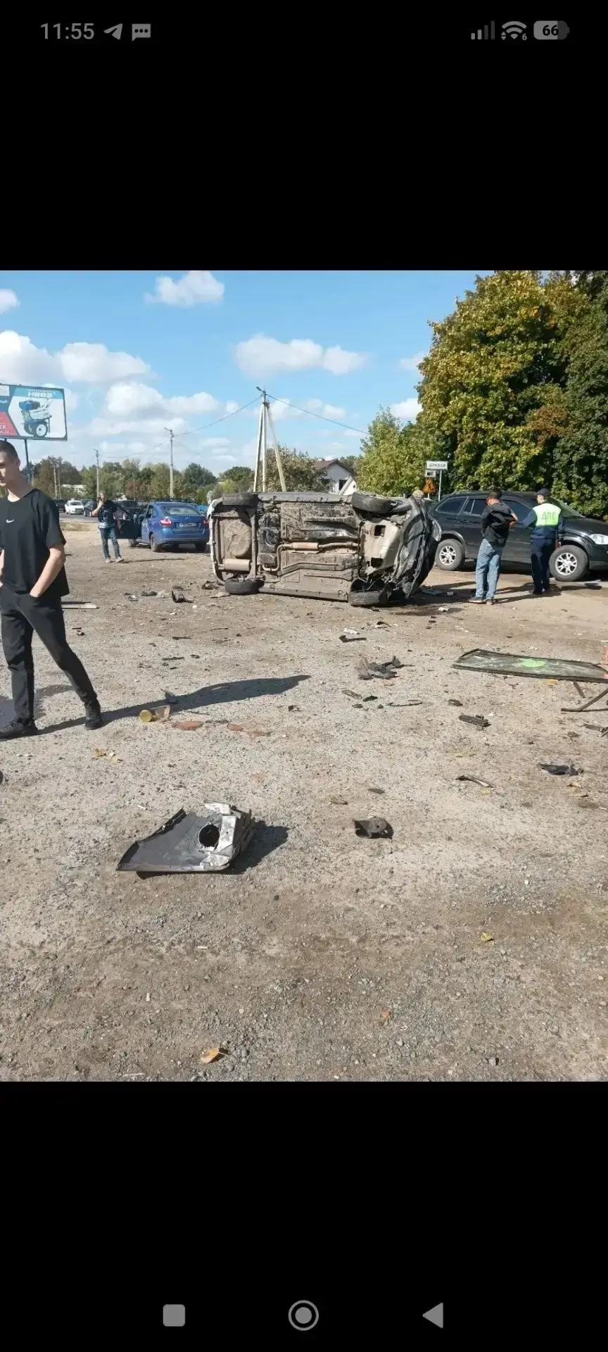 Вчерашнее дтп на выезде из Донского на Кимовск. Вроде все живы