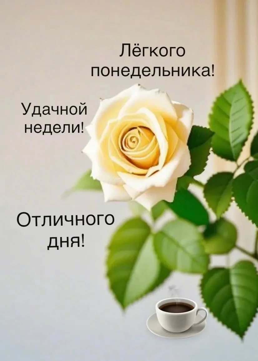 Доброе утро! С новой неделей!🗓️