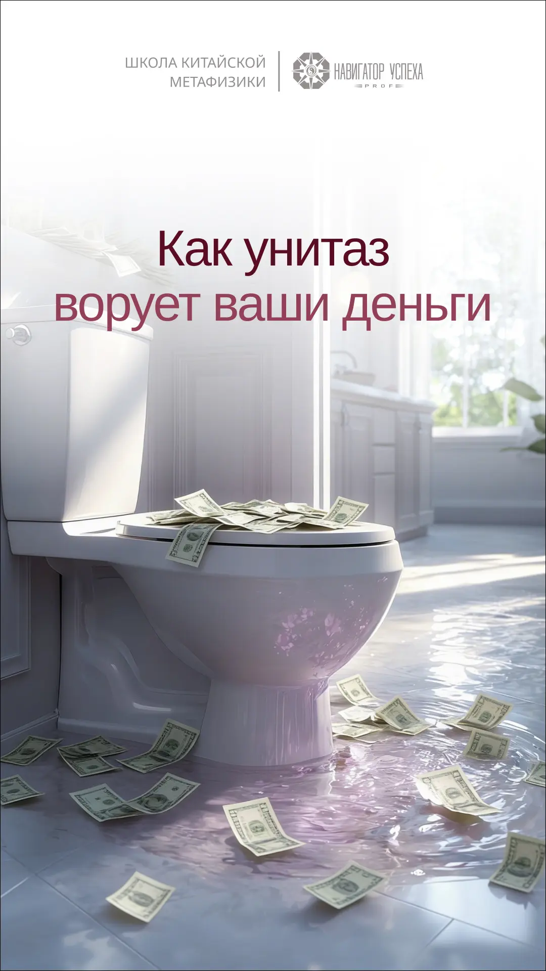 Знаете этот популярный миф: «Если не закрывать крышку унитаза, деньги утекают в трубу»? 🚽💰  На самом