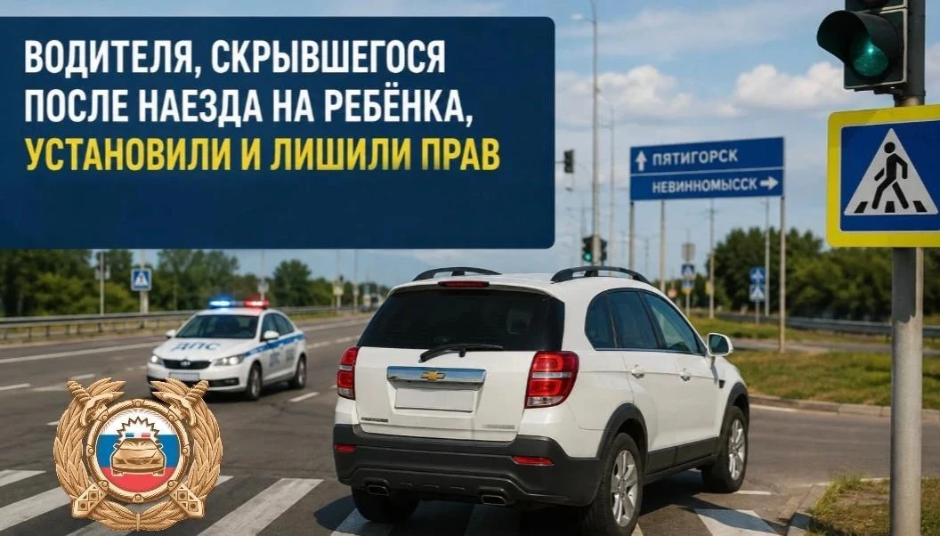 В Ставрополе нашли водителя, который скрылся после наезда на девочку