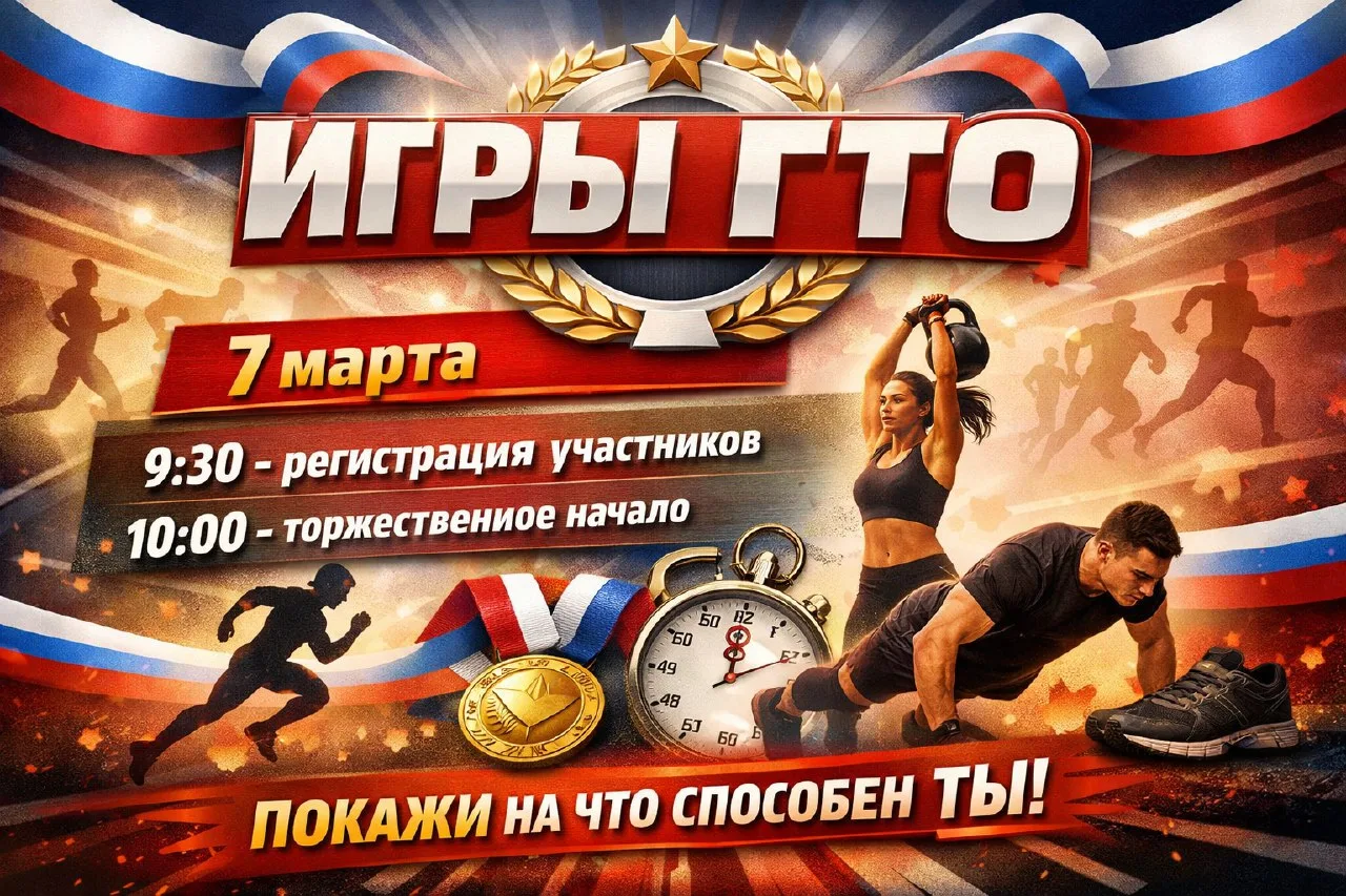 🏋  Городской центр  физической  культуры проводит спортивные соревнования  "ИГРЫ ГТО"