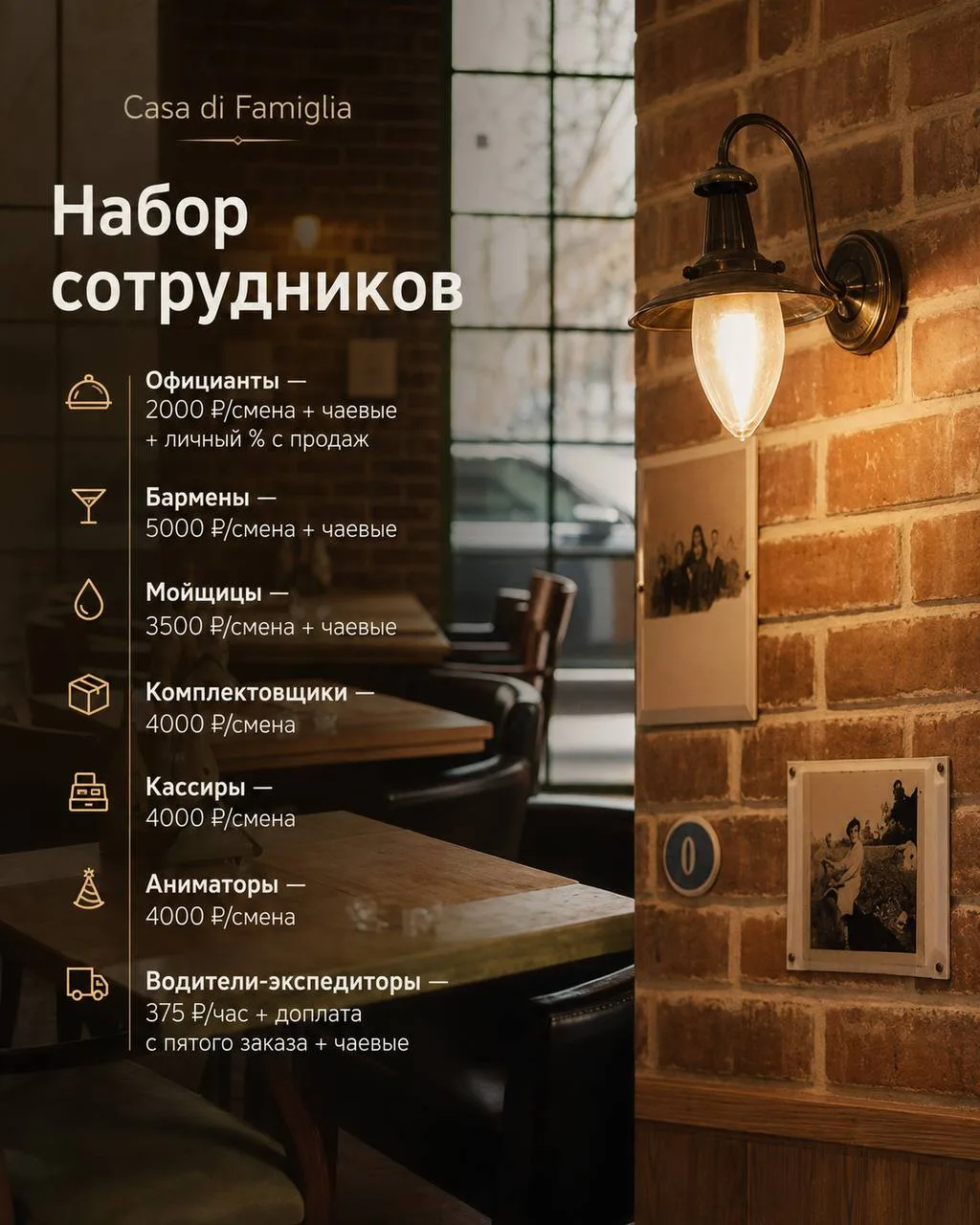 1️⃣ОФИЦИАНТ,