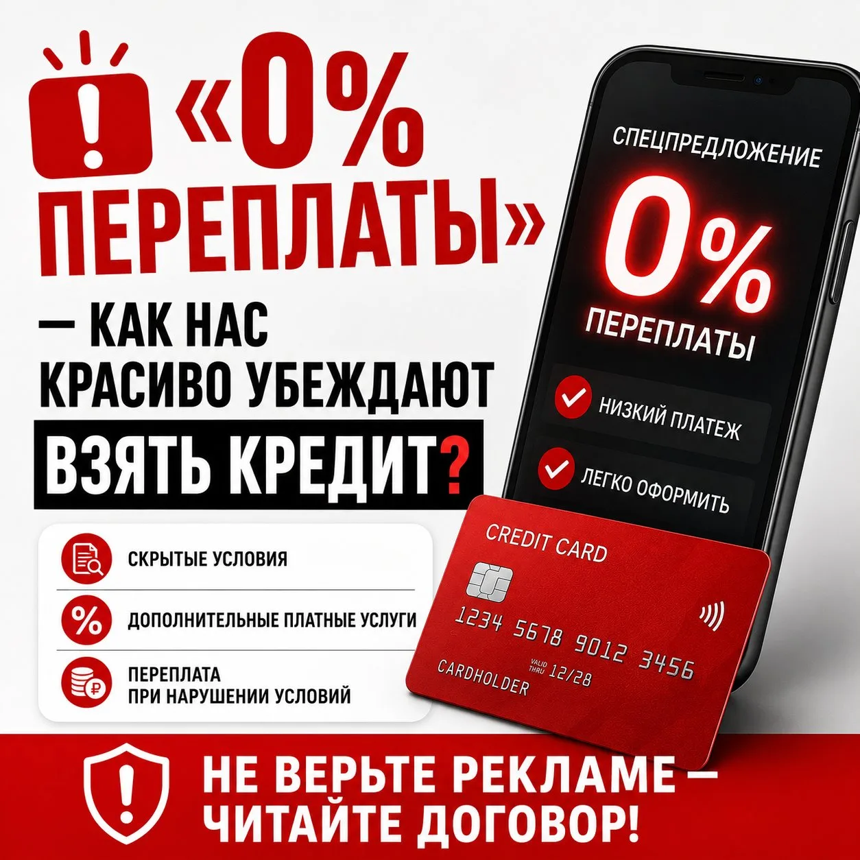🚨 «0% переплаты» — как нас красиво убеждают взять кредит?