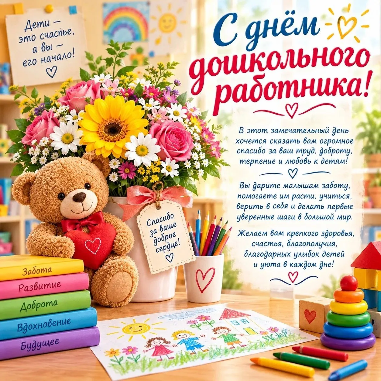 Дорогие сотрудники детского сада!