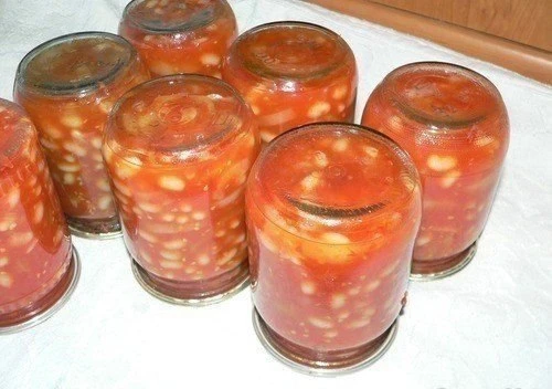 САЛАТ ГРЕЧЕСКИЙ — РЕЦЕП ОСТРОЙ ЗАГОТОВКИ С ФАСОЛЬЮ