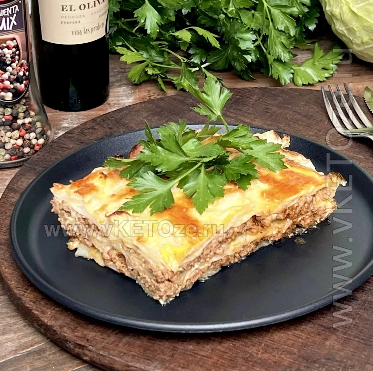 Капустная лазанья с говяжьим фаршем (КЕТО-рецепт) 🥬  Получается сытное и очень вкусное блюдо. А ещё 