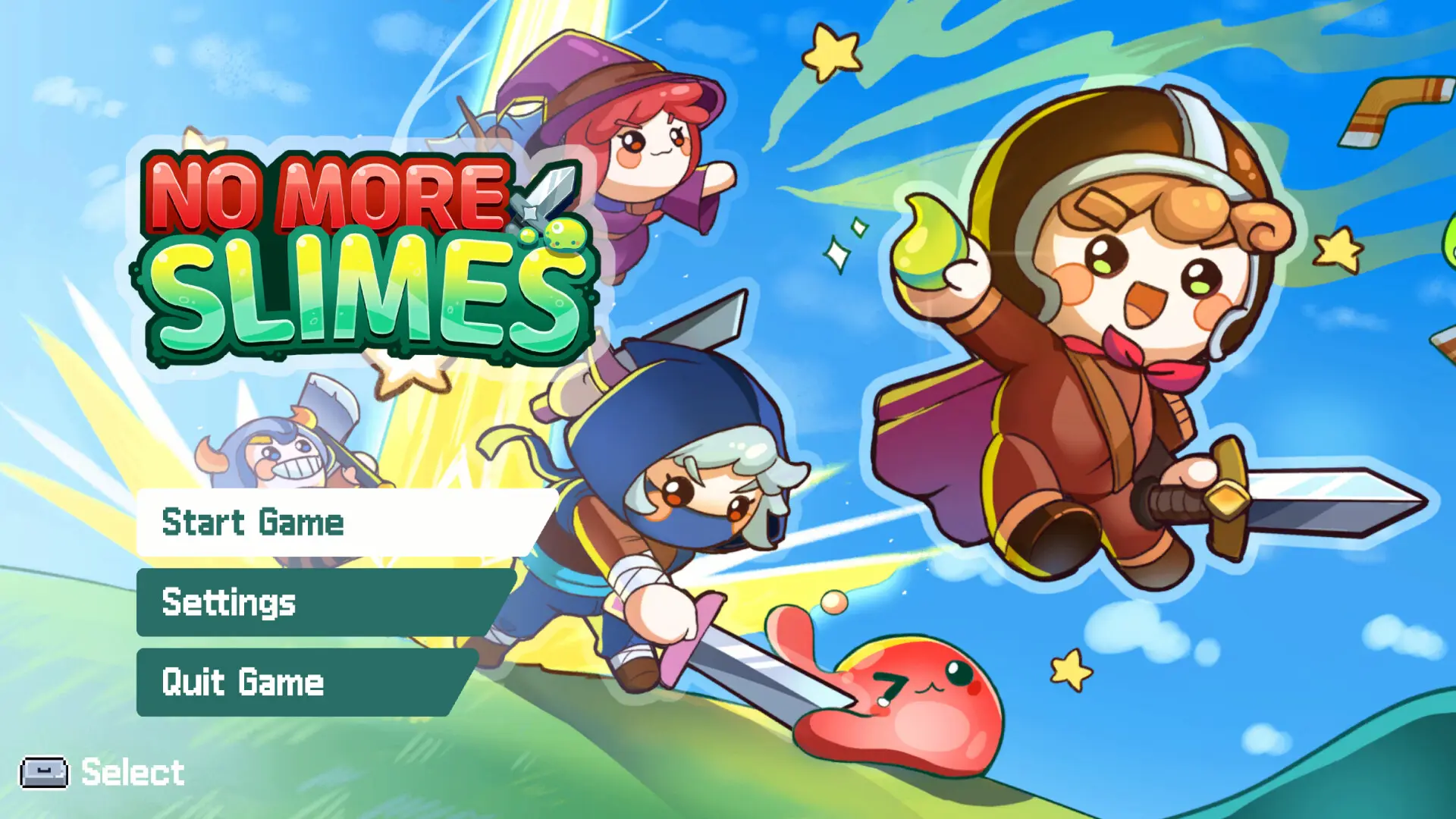 ✦ No More Slimes!!: Idle Action — динамичная игра про бесконечное усиление героя, охоту на слизней и