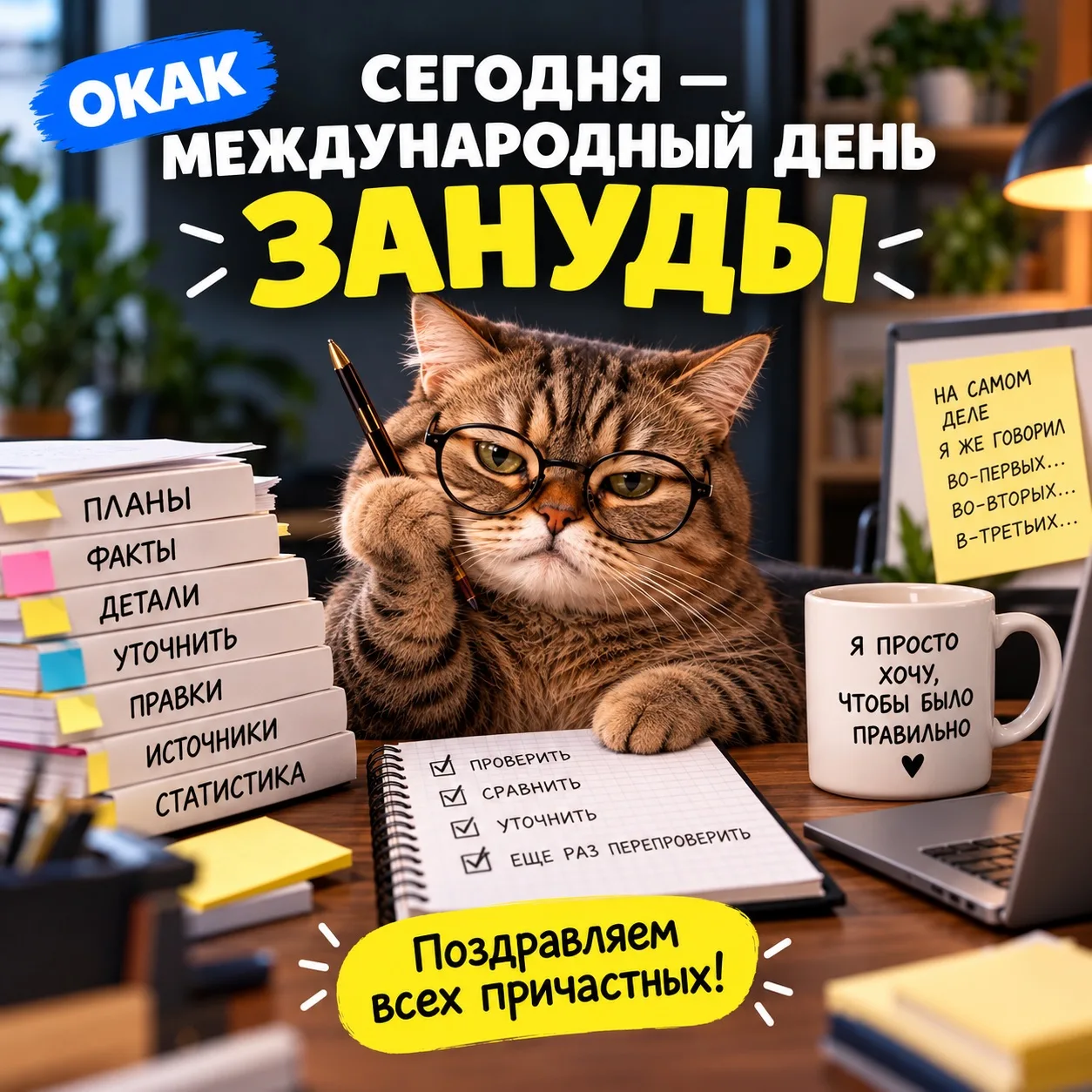 🙁 СЕГОДНЯ — МЕЖДУНАРОДНЫЙ ДЕНЬ ЗАНУДЫ