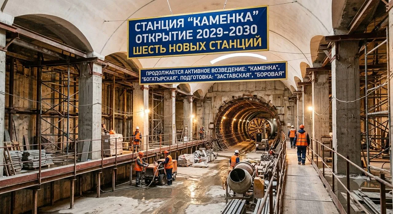 🚇 Шесть новых станций метро появятся в Петербурге к 2030 году

Работы уже идут полным ходом: «Камен