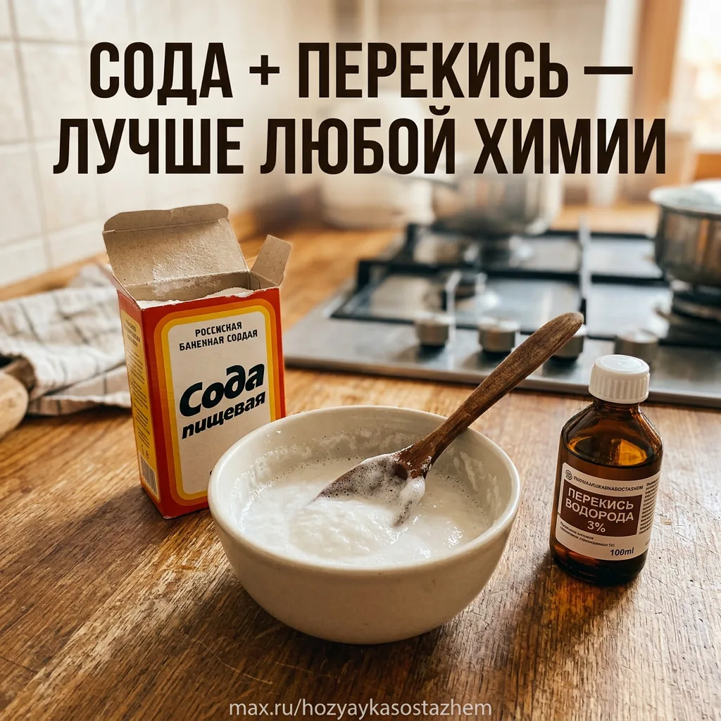 СОДА + ПЕРЕКИСЬ — И Я ВЫБРОСИЛА ВСЕ ДОРОГИЕ СРЕДСТВА ИЗ ШКАФА  Подруга показала этот состав три года