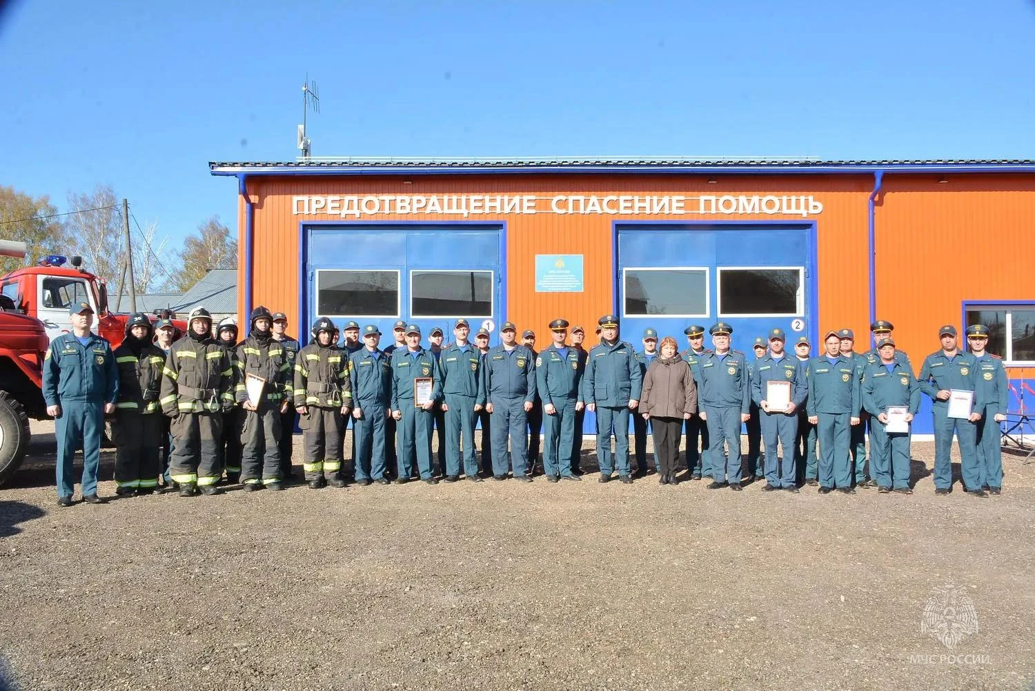 🚒 В посёлке Лебяжье завершён комплексный ремонт здания пожарно‑спасательной части. Реа...