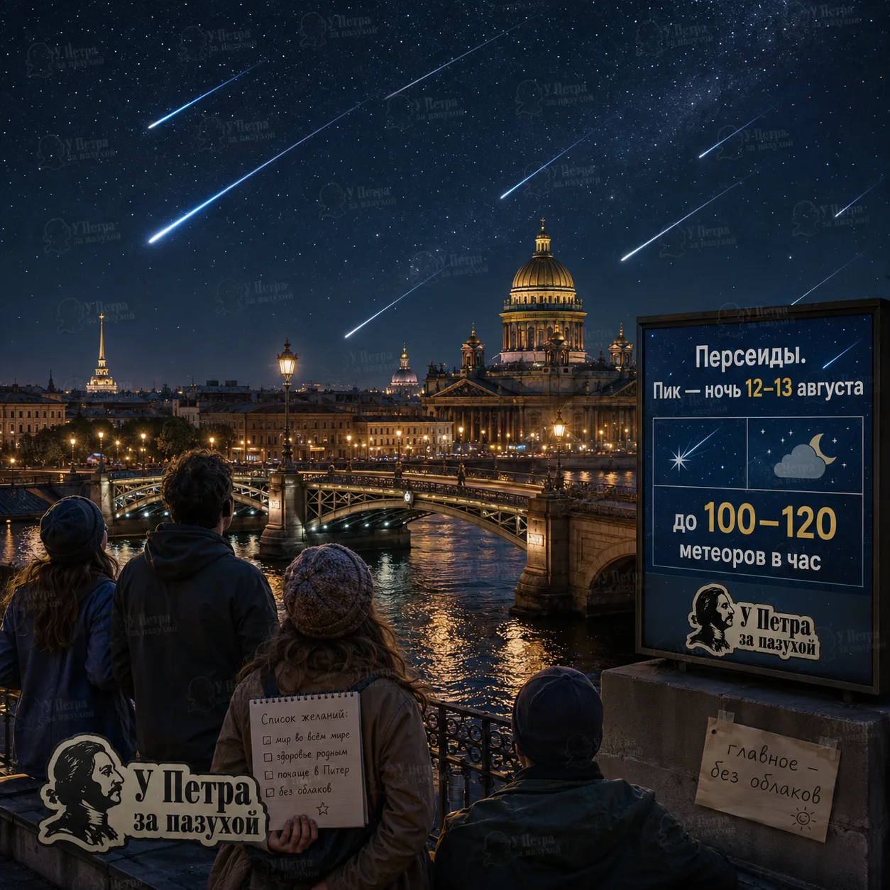 🌠 Петербург ждёт августовский звездопад

В августе над Петербургом можно будет увидеть метеорный по