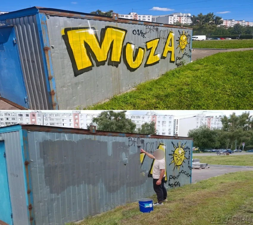 🎨 В Зеленограде ищут авторов сотен незаконных граффити MUSA и MUZA