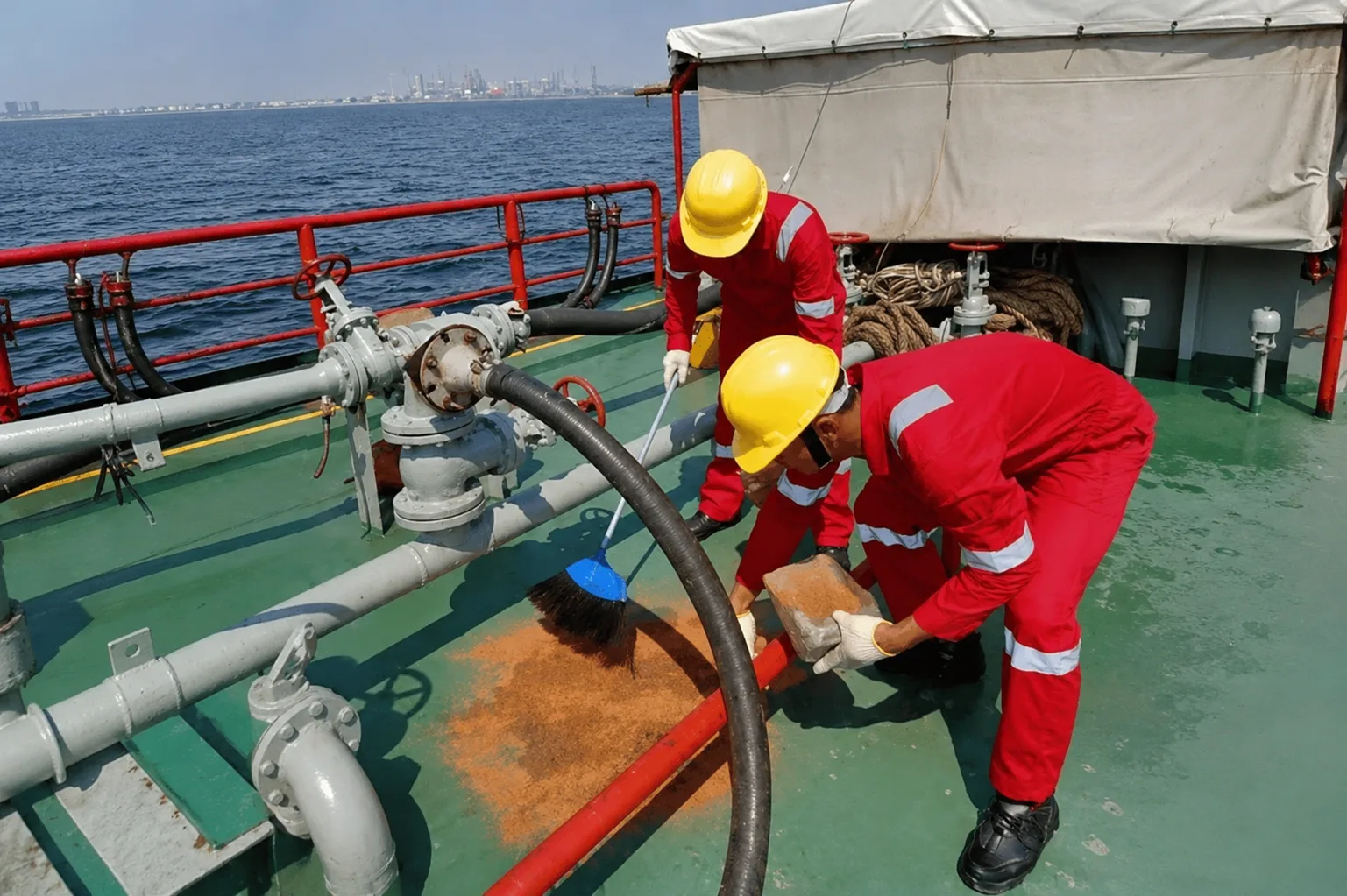 Новые правила по ликвидации разливов нефти ужесточают требования к экипажам судов  С осени 2026 года