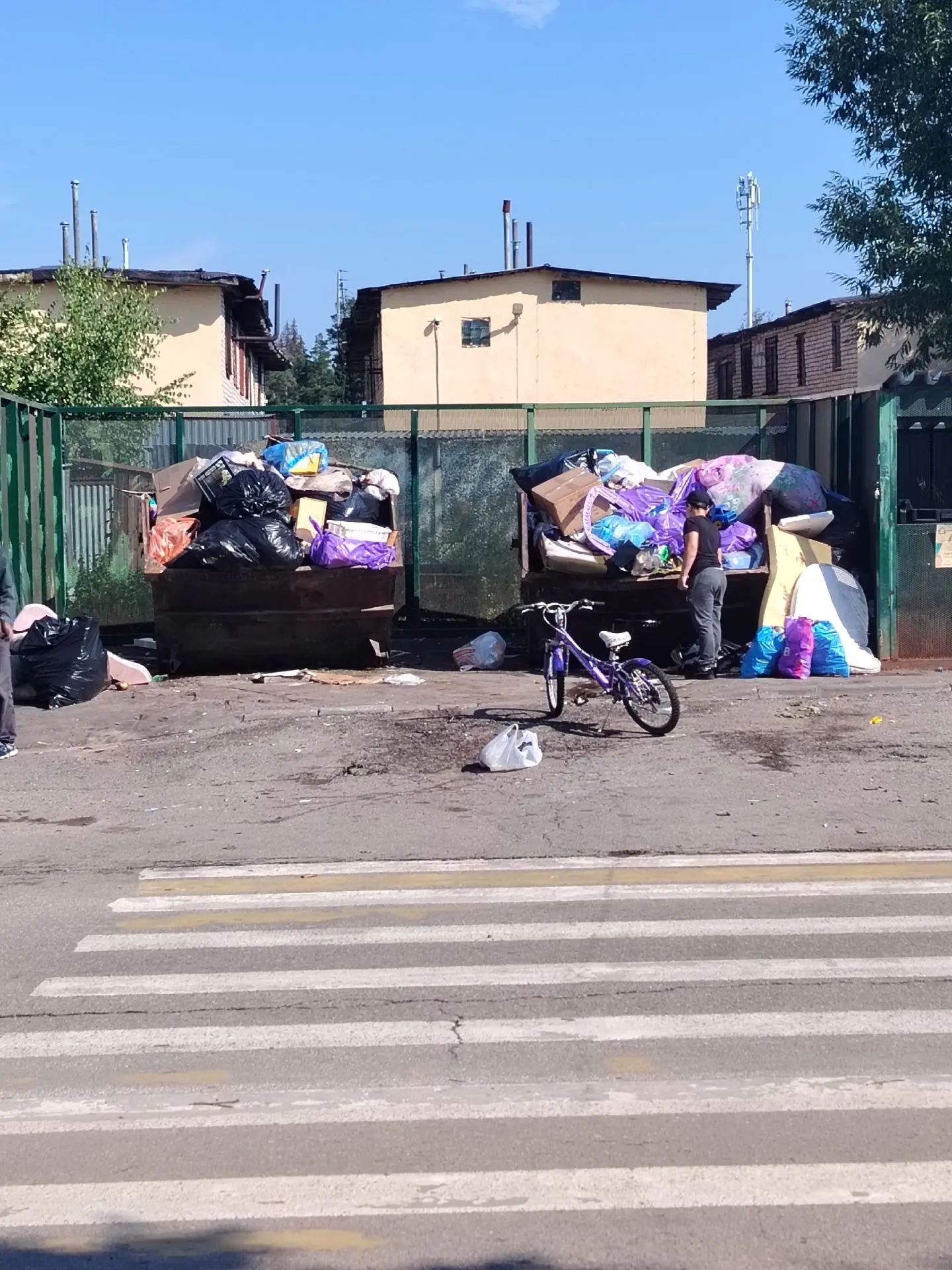 Ну вот что сейчас происходит на помойке на улице Гагарина! Жалко что фото не передаёт запаха ещё!
От